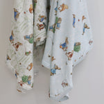 Peter Rabbit & Benjamin Bunny 2pk Jersey Wraps - Bubba Blue Australia