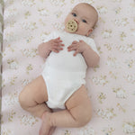 Sleeping Bunny Jersey Cot Fitted Sheet - Bubba Blue Australia