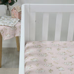 Sleeping Bunny Jersey Cot Fitted Sheet - Bubba Blue Australia
