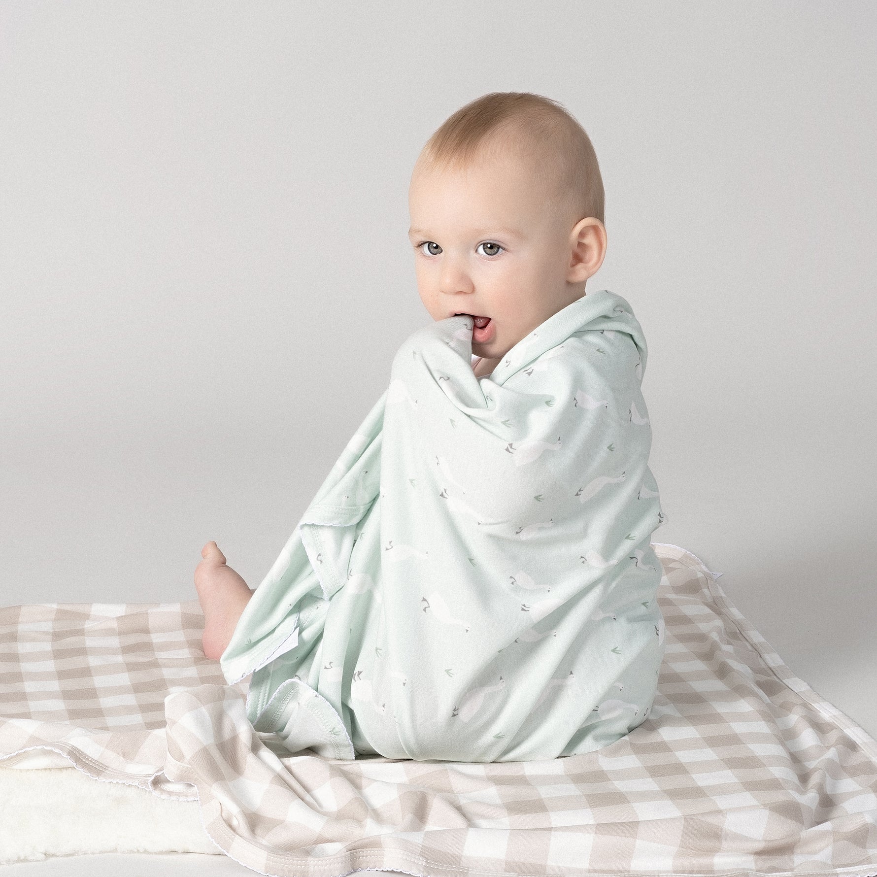 Provincial 2pk Jersey Wrap - Olive/Taupe - Bubba Blue Australia