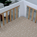 Organic Cotton 2pk Cot Fitted Sheets - Chestnut - Bubba Blue Australia