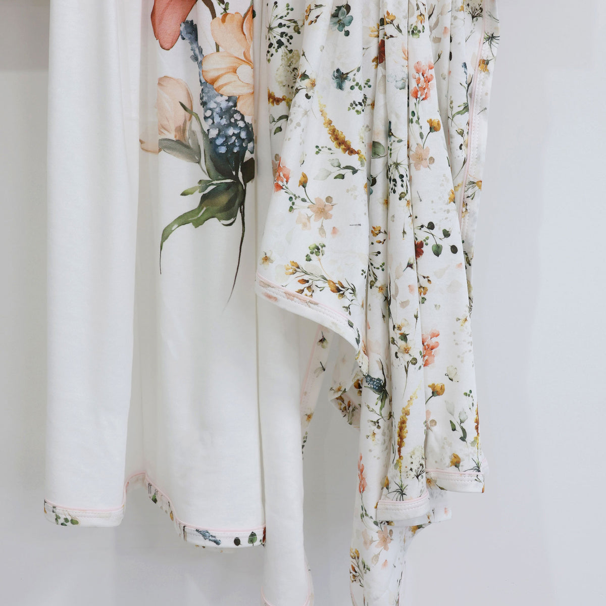 Peonies Bamboo 2pk Jersey Wraps - Bubba Blue Australia