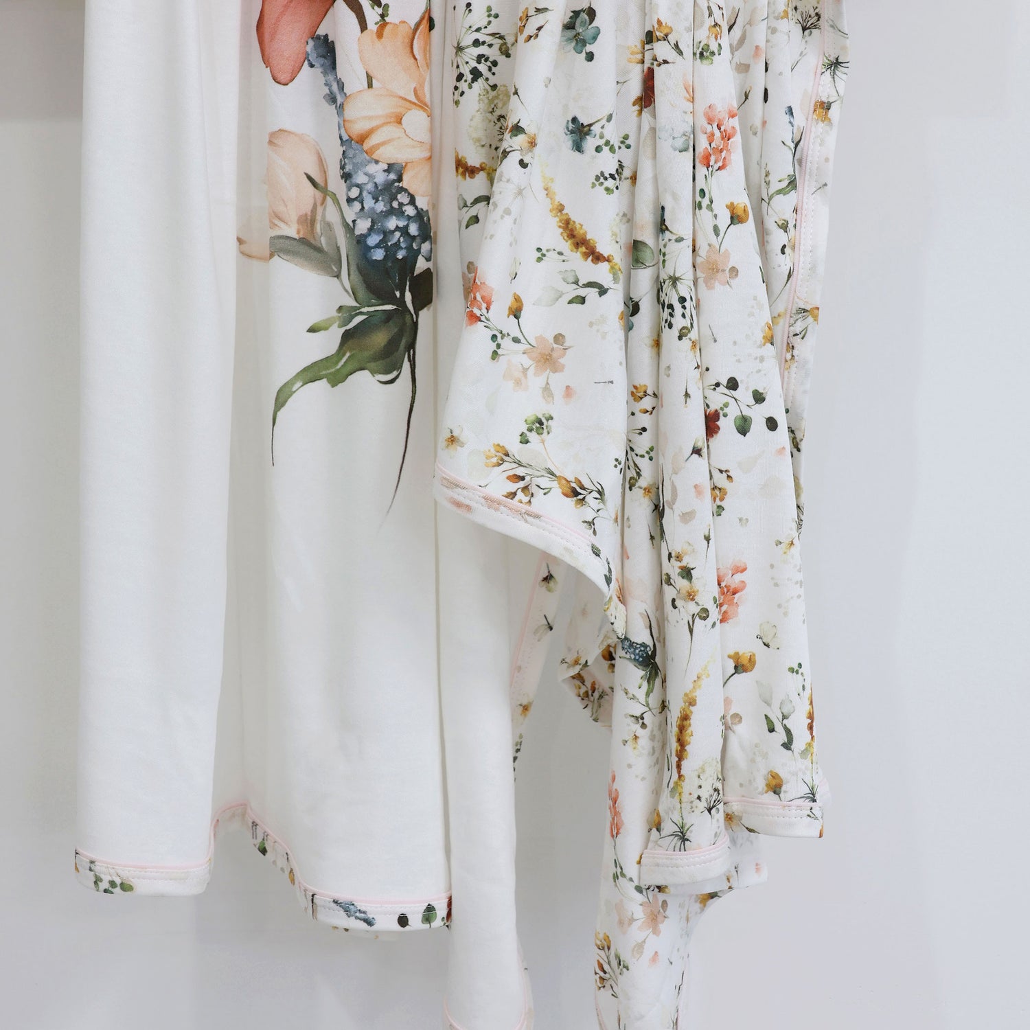 Peonies Bamboo 2pk Jersey Wraps - Bubba Blue Australia