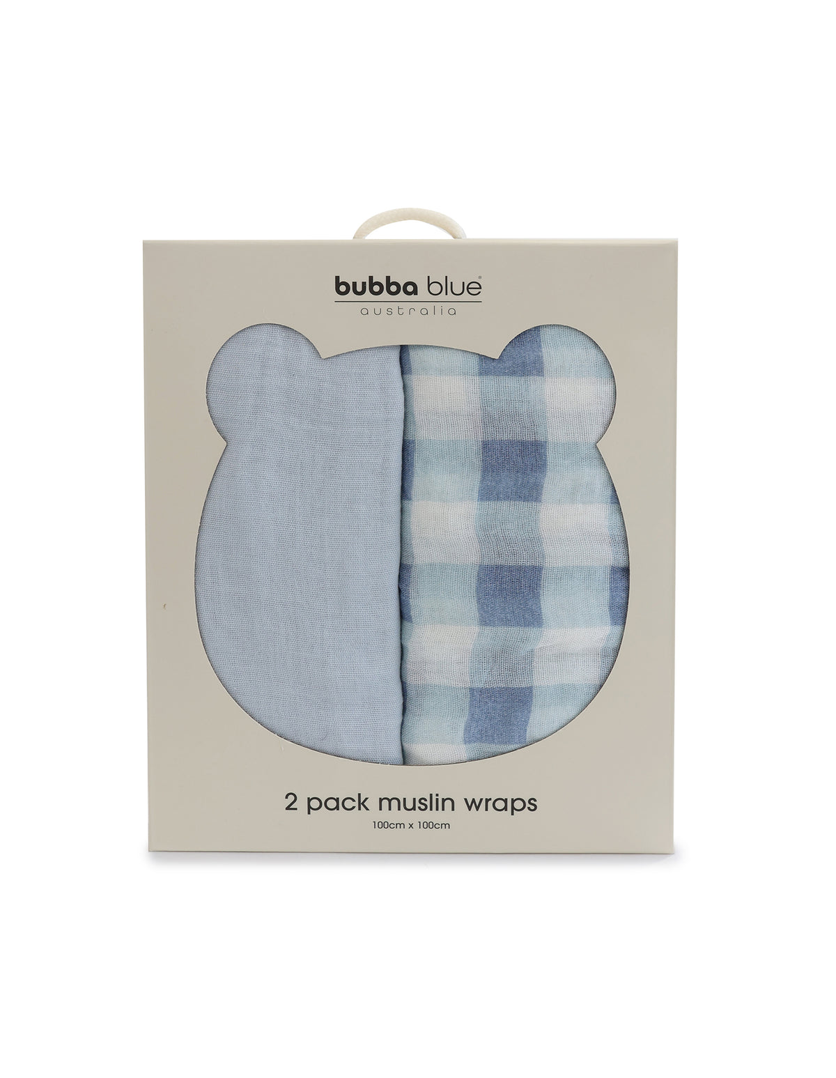 Bubba Sundae 2pk Muslin Wraps - Blueberry - Bubba Blue Australia
