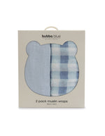 Bubba Sundae 2pk Muslin Wraps - Blueberry - Bubba Blue Australia