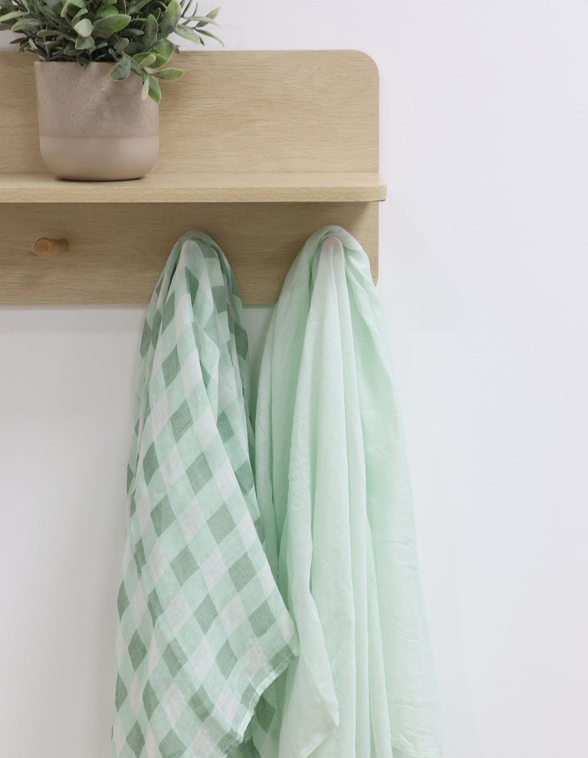 Bubba Sundae 2pk Muslin Wraps - Green Tea - Bubba Blue Australia