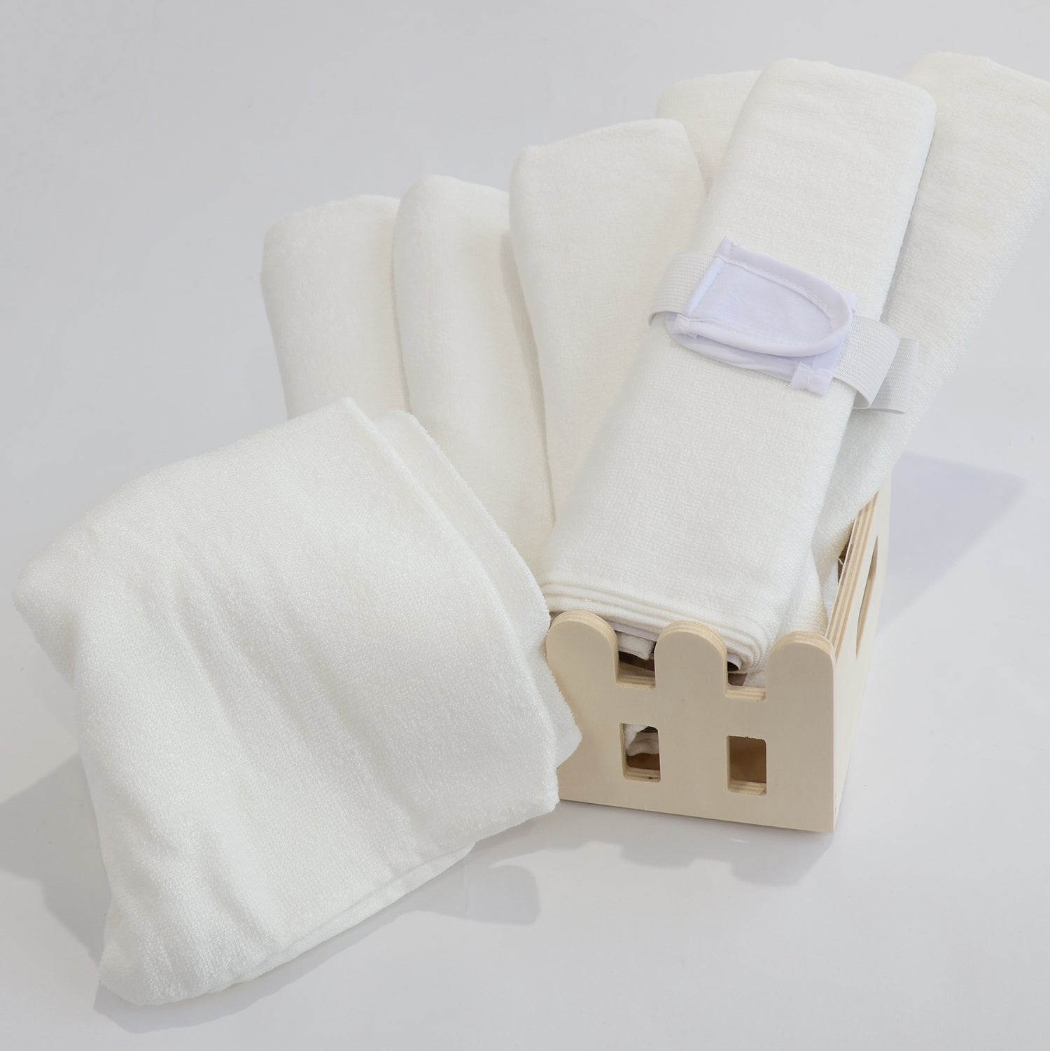7 Pack Towelling Nappies / Burp Cloths - Bubba Blue Australia