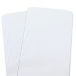 Bamboo White Co Sleeper/Bedside Sleeper 2x Fitted Sheet & 2x Mattress Protector Bundle - Bubba Blue Australia