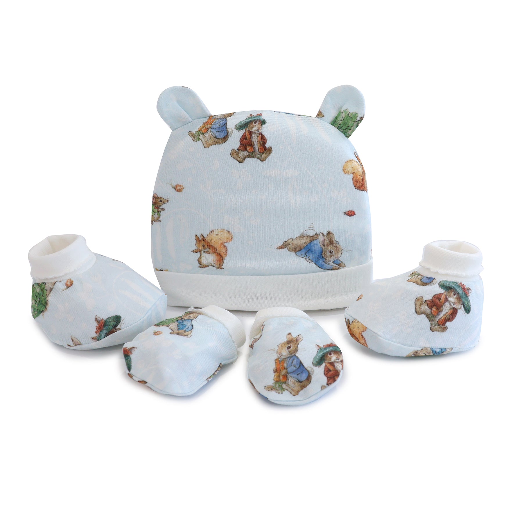 Peter Rabbit & Benjamin Bunny 3pcs Layette Set - Bubba Blue Australia