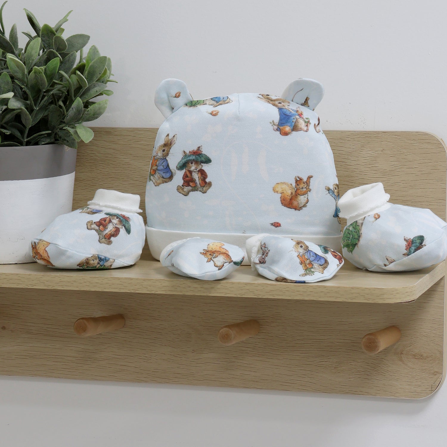 Peter Rabbit & Benjamin Bunny 3pcs Layette Set - Bubba Blue Australia
