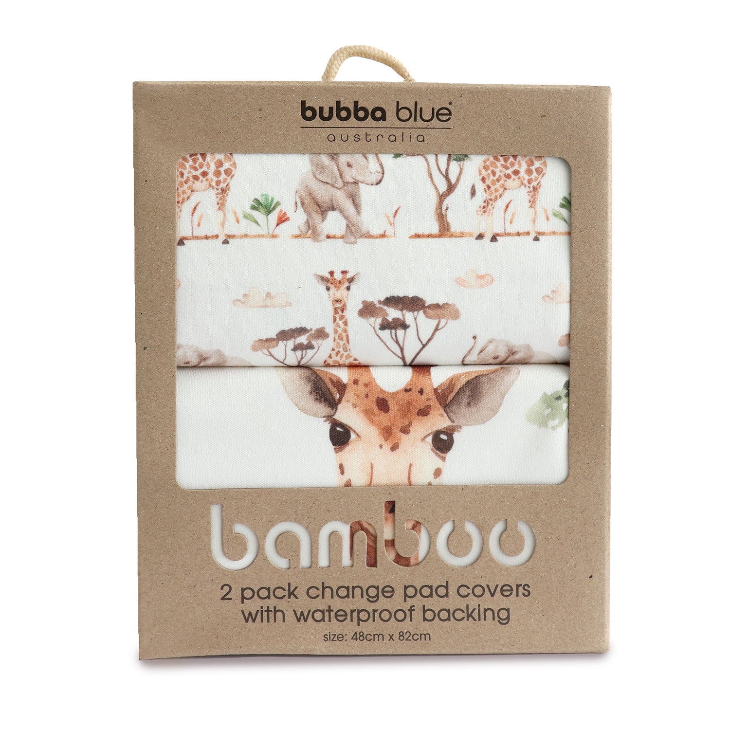 Adventure Bamboo 2pk Waterproof Change Mat Covers - Bubba Blue Australia