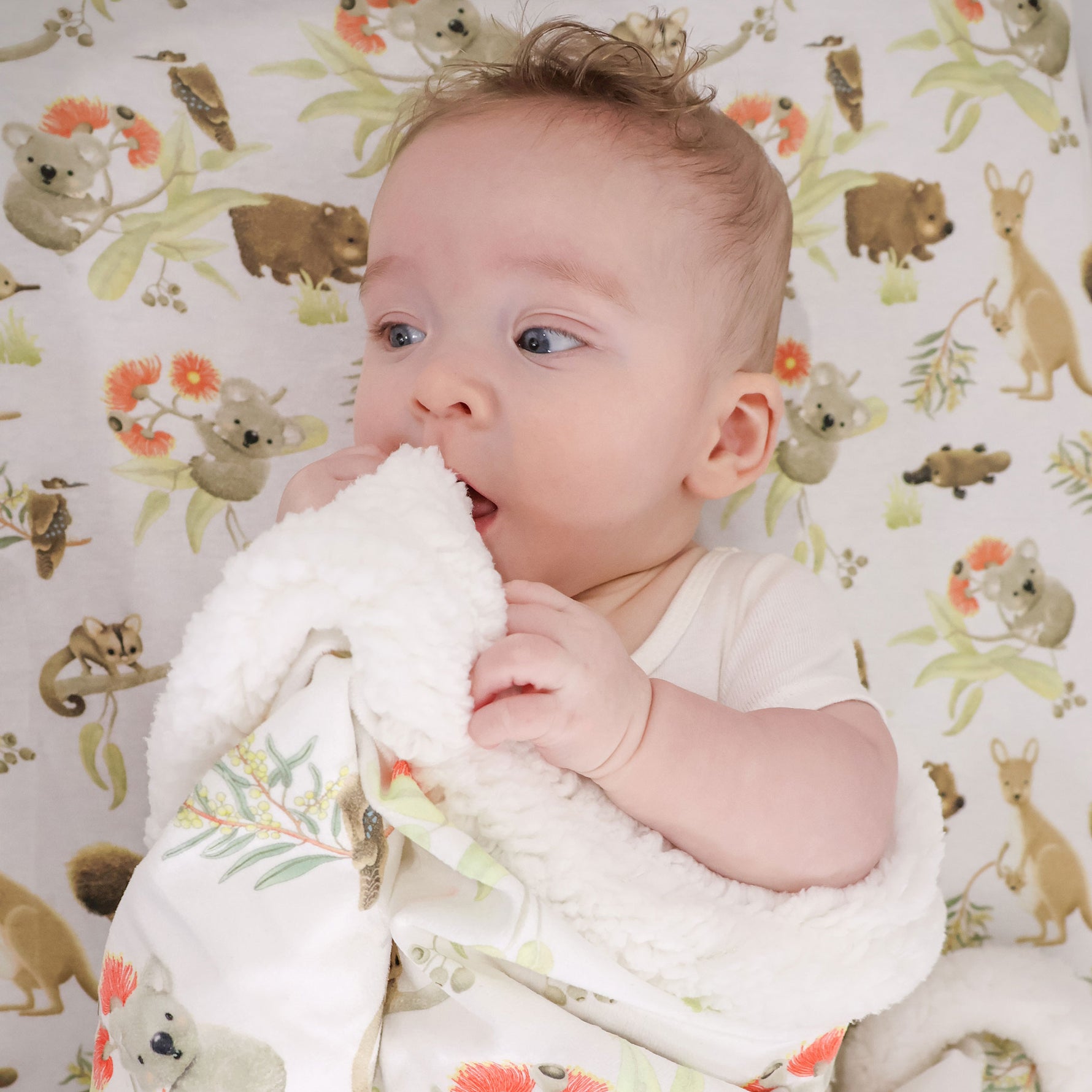 Aussie Animals Cuddle Blanket - Bubba Blue Australia