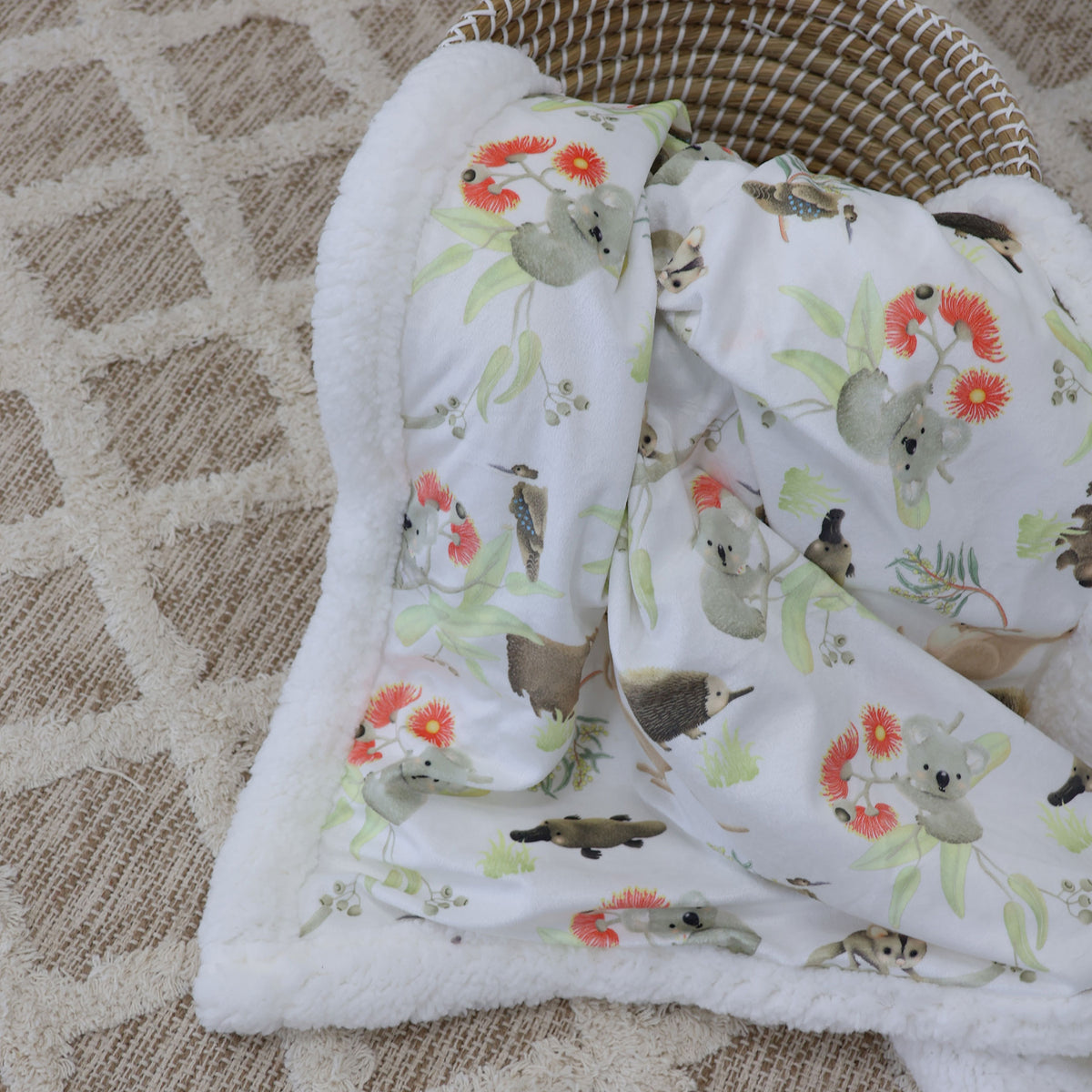 Aussie Animals Cuddle Blanket - Bubba Blue Australia