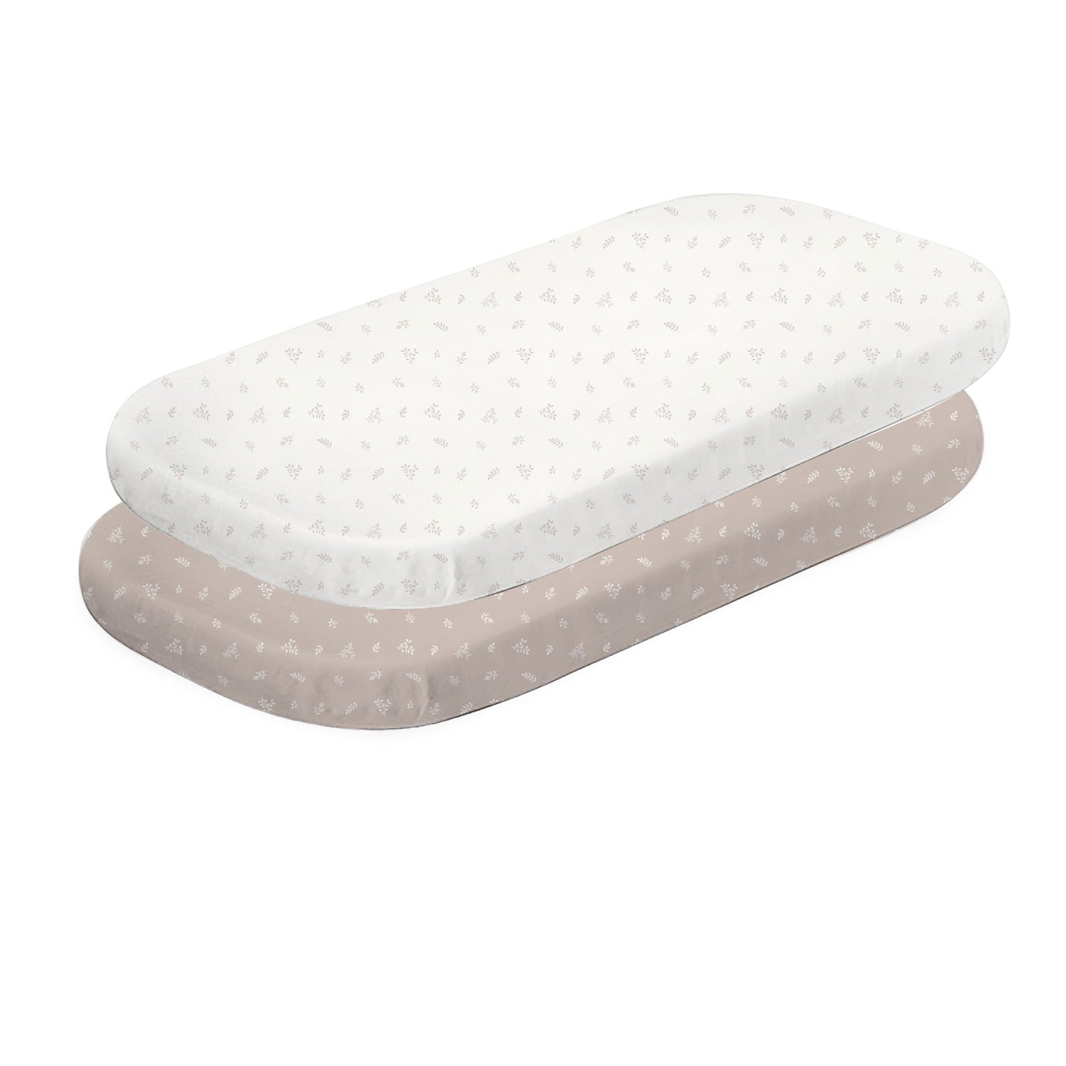 Organic Cotton 2pk Co Sleeper/Bedside Sleeper Fitted Sheets - Chestnut - Bubba Blue Australia