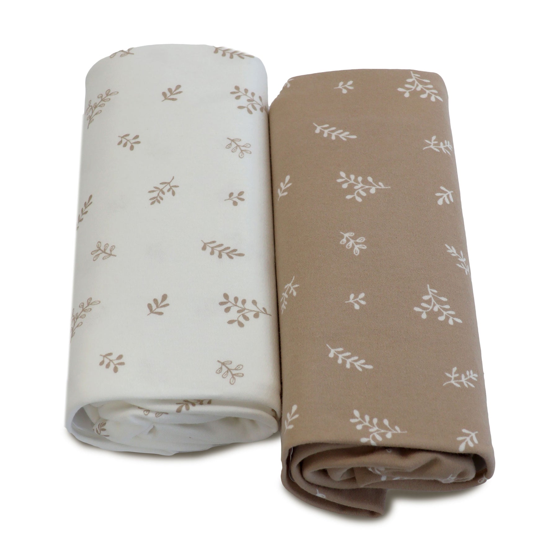 Organic Cotton 2pk Co Sleeper/Bedside Sleeper Fitted Sheets - Chestnut - Bubba Blue Australia
