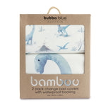 Jurassic Bamboo 2pk Waterproof Change Mat Covers - Bubba Blue Australia