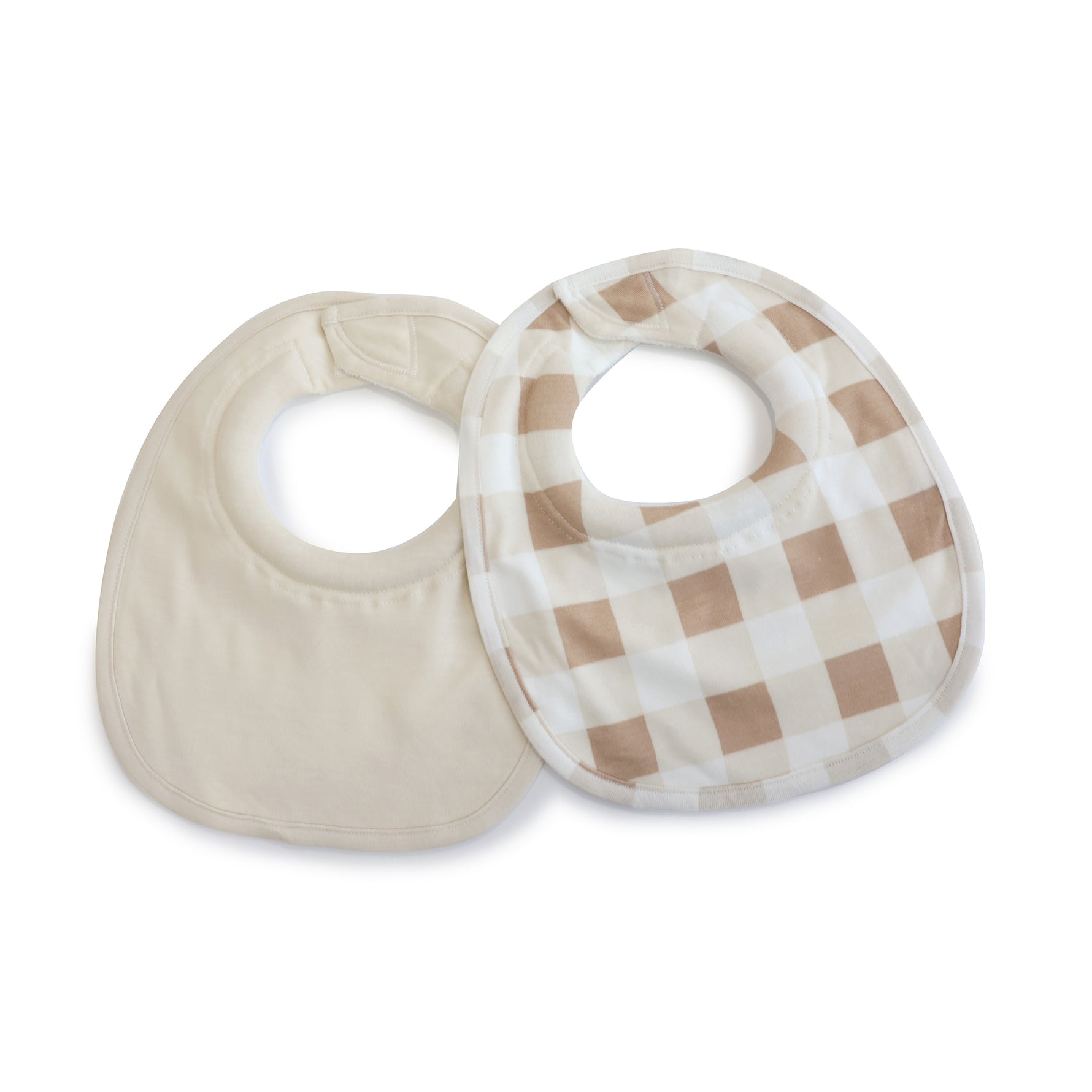 Bubba Sundae 2pk Dribble Bibs - Chestnut - Bubba Blue Australia