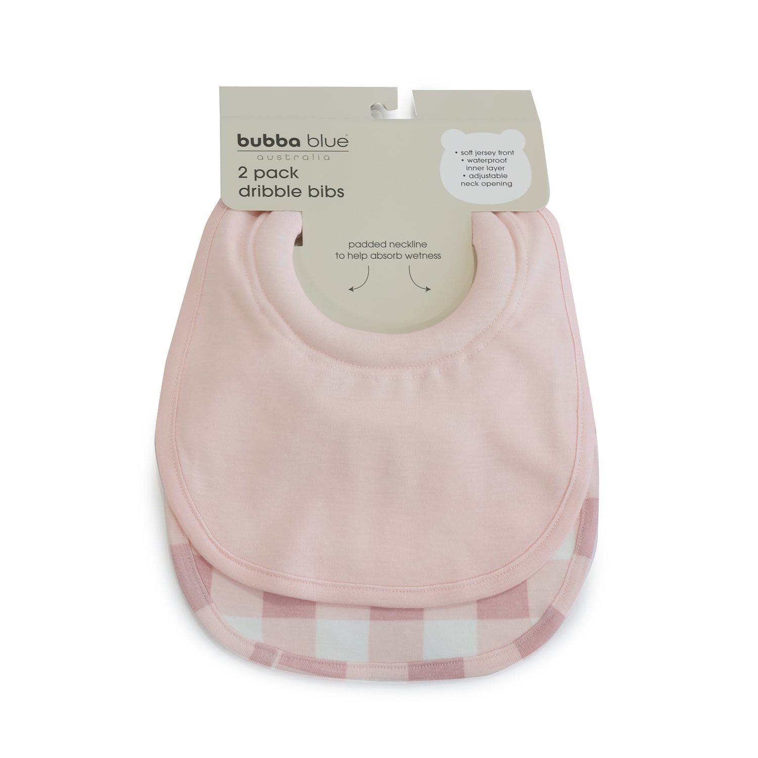 Bubba Sundae 2pk Dribble Bibs - Cupcake - Bubba Blue Australia