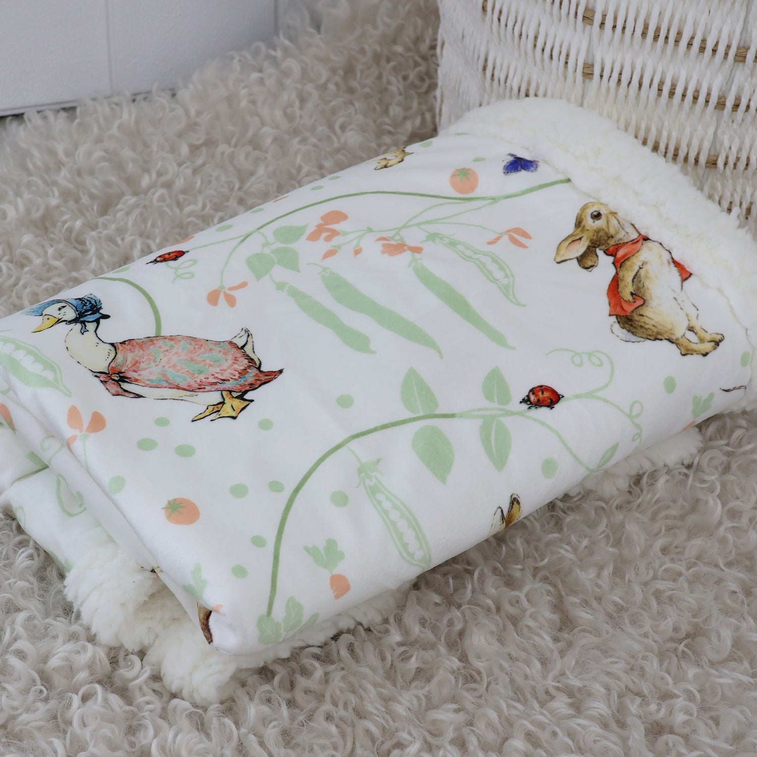 Flopsy Mopsy & Cottontail Cuddle Blanket - Bubba Blue Australia