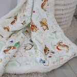 Flopsy Mopsy & Cottontail Cuddle Blanket - Bubba Blue Australia