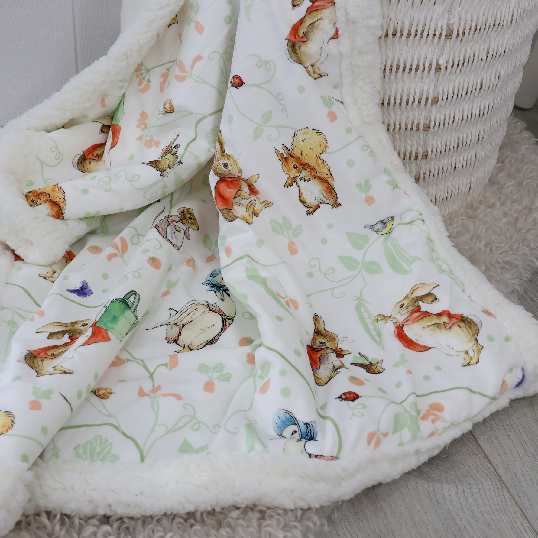 Flopsy Mopsy & Cottontail Cuddle Blanket - Bubba Blue Australia