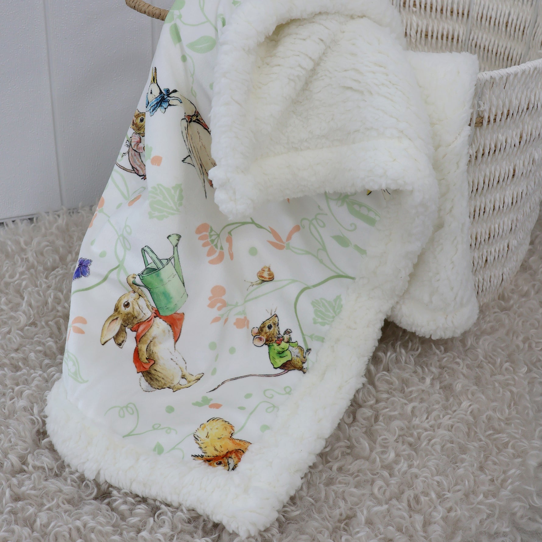 Flopsy Mopsy & Cottontail Cuddle Blanket - Bubba Blue Australia