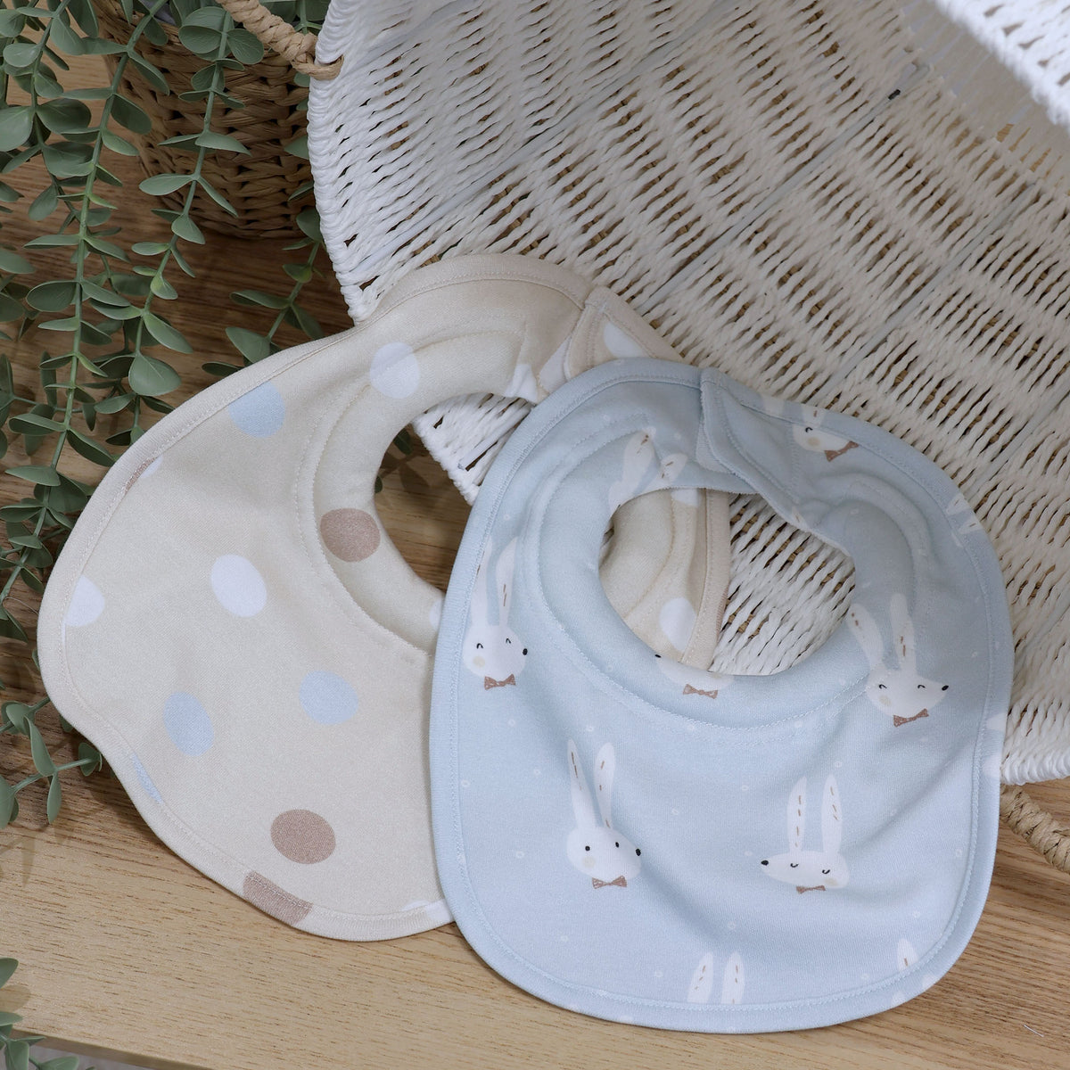 Mr. Rabbit 2pk Dribble Bibs