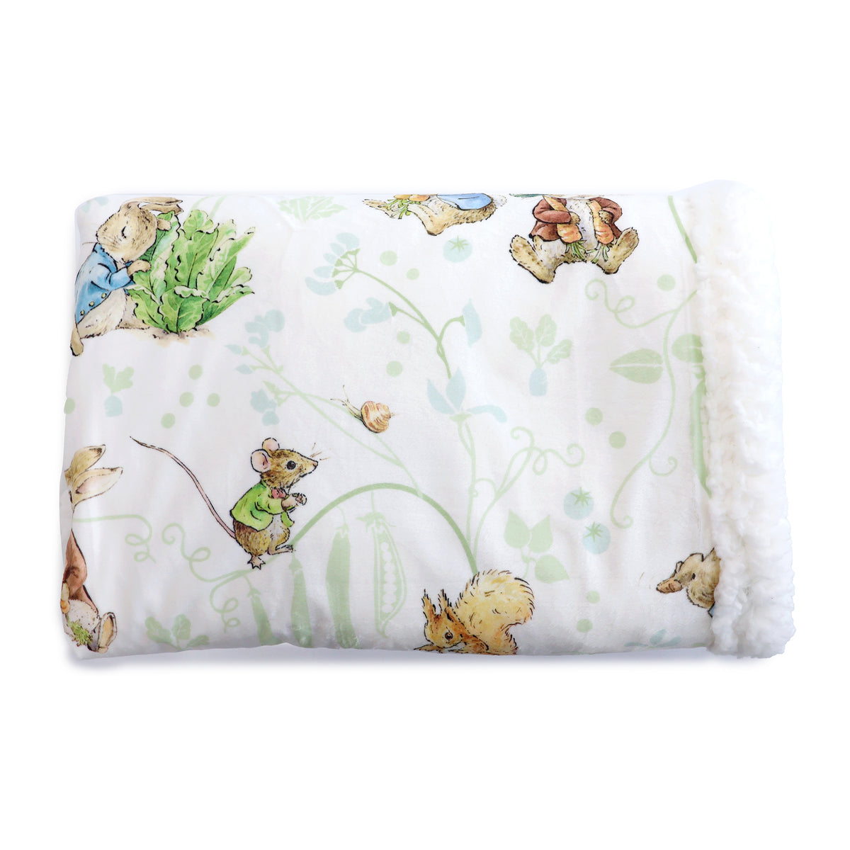 Peter Rabbit & Benjamin Bunny Fleece Cuddle Blanket - Bubba Blue Australia