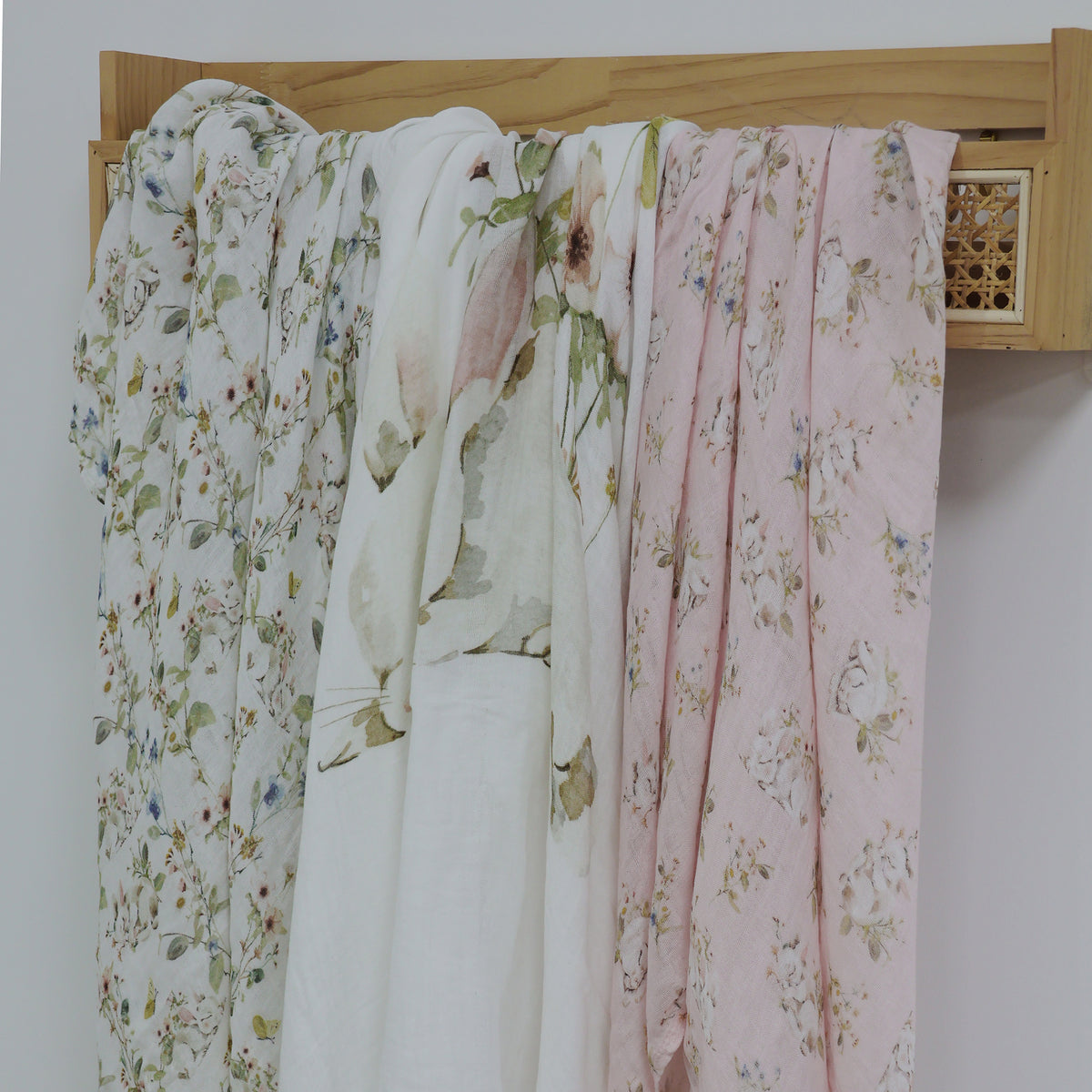 Sleeping Bunny 3pk Muslin Wraps - Bubba Blue Australia