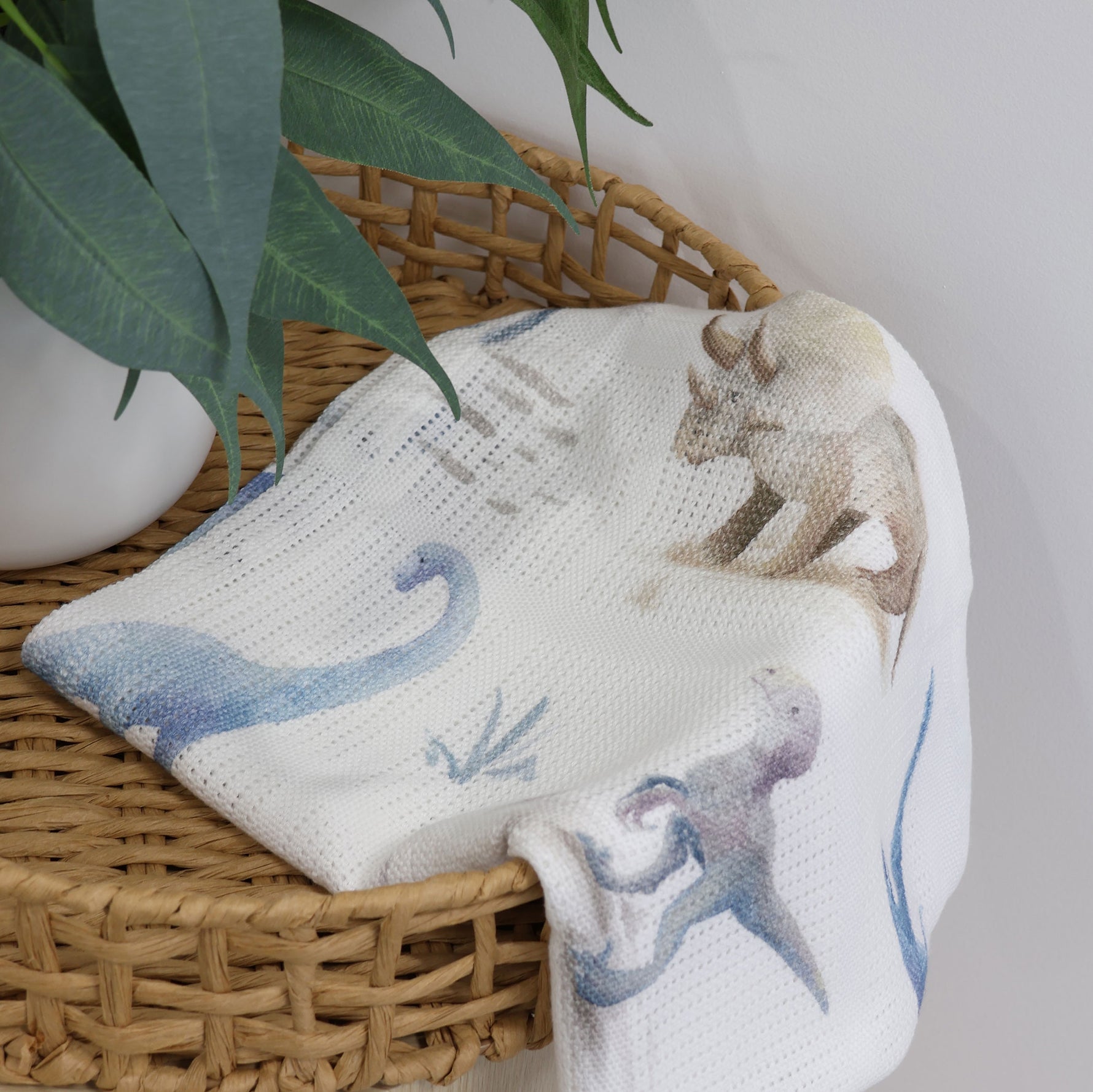 Jurassic Bamboo Cellular Blanket - Bubba Blue Australia