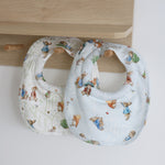Peter Rabbit & Benjamin Bunny 2pk Dribble Bibs - Bubba Blue Australia