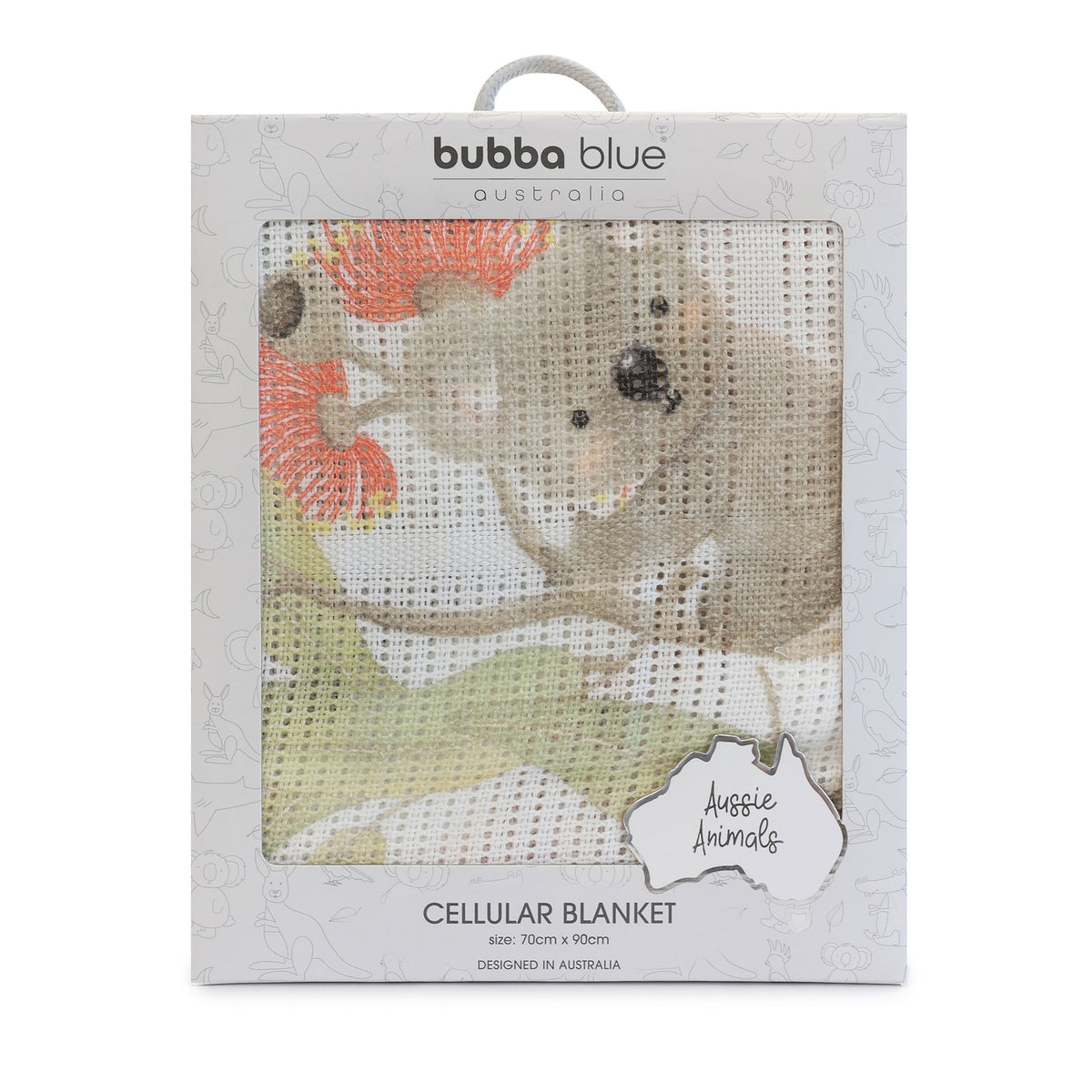 Aussie Animals Cellular Blanket - Bubba Blue Australia