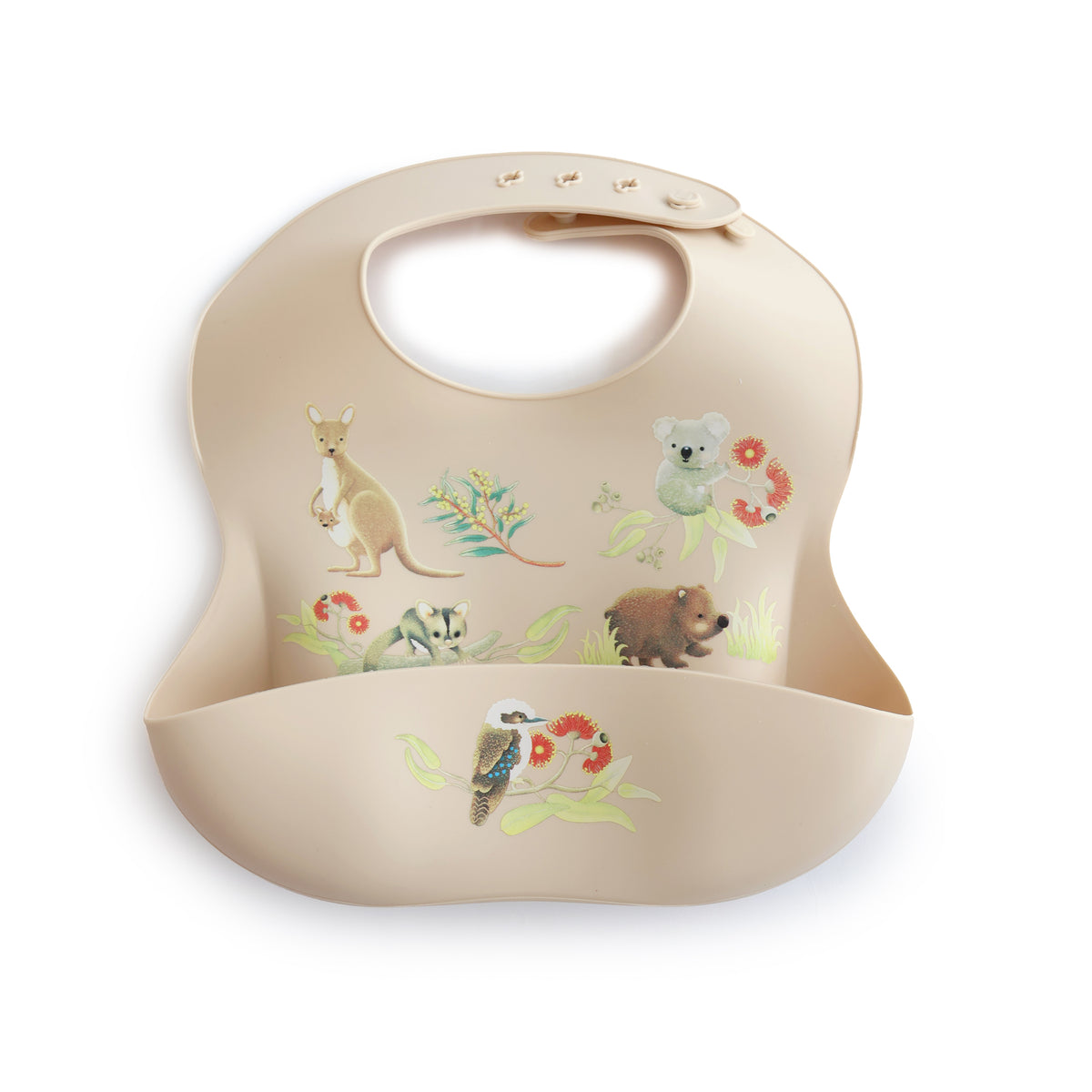 Aussie Animals Silicone Bib - Bubba Blue Australia