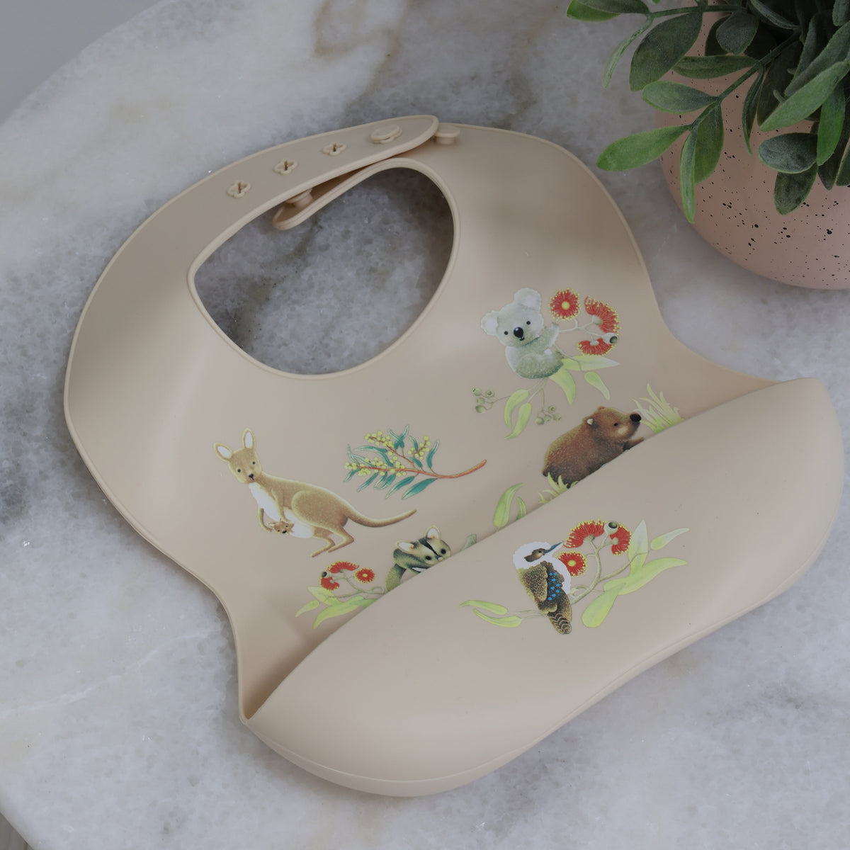 Aussie Animals Silicone Bib - Bubba Blue Australia