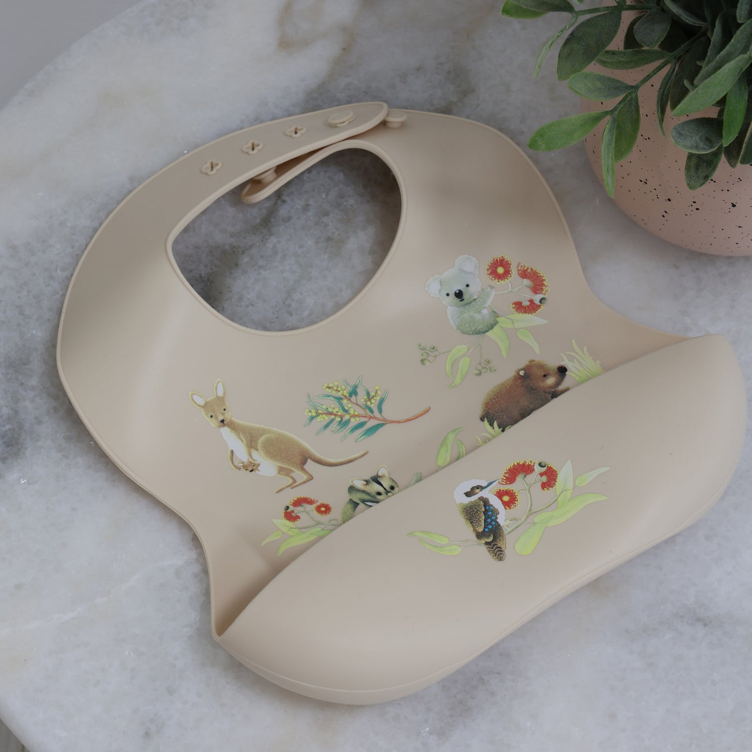 Aussie Animals Silicone Bib - Bubba Blue Australia