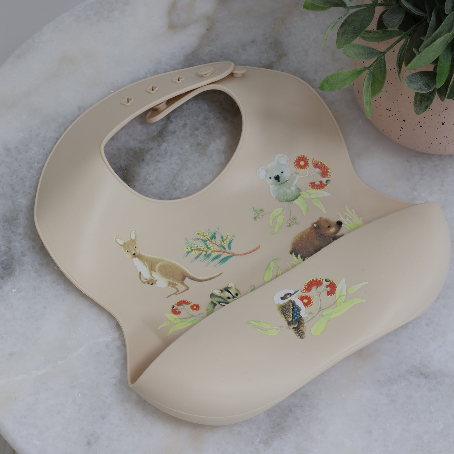 Aussie Animals Silicone Bib - Bubba Blue Australia