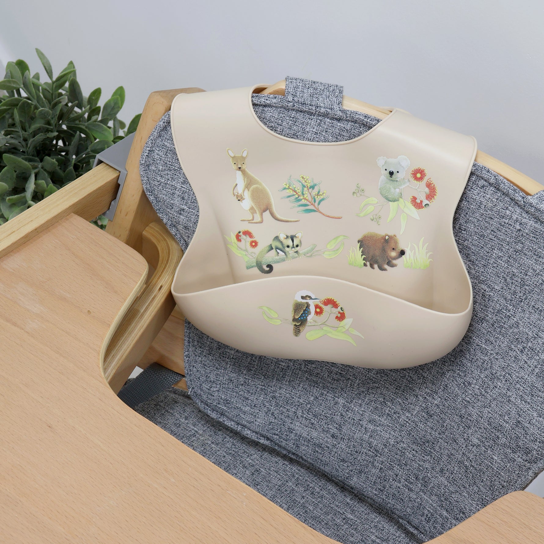Aussie Animals Silicone Bib - Bubba Blue Australia