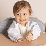 2x Nordic Smock Bibs Bundle - Sky/Mint & Sand/Grey - Bubba Blue Australia
