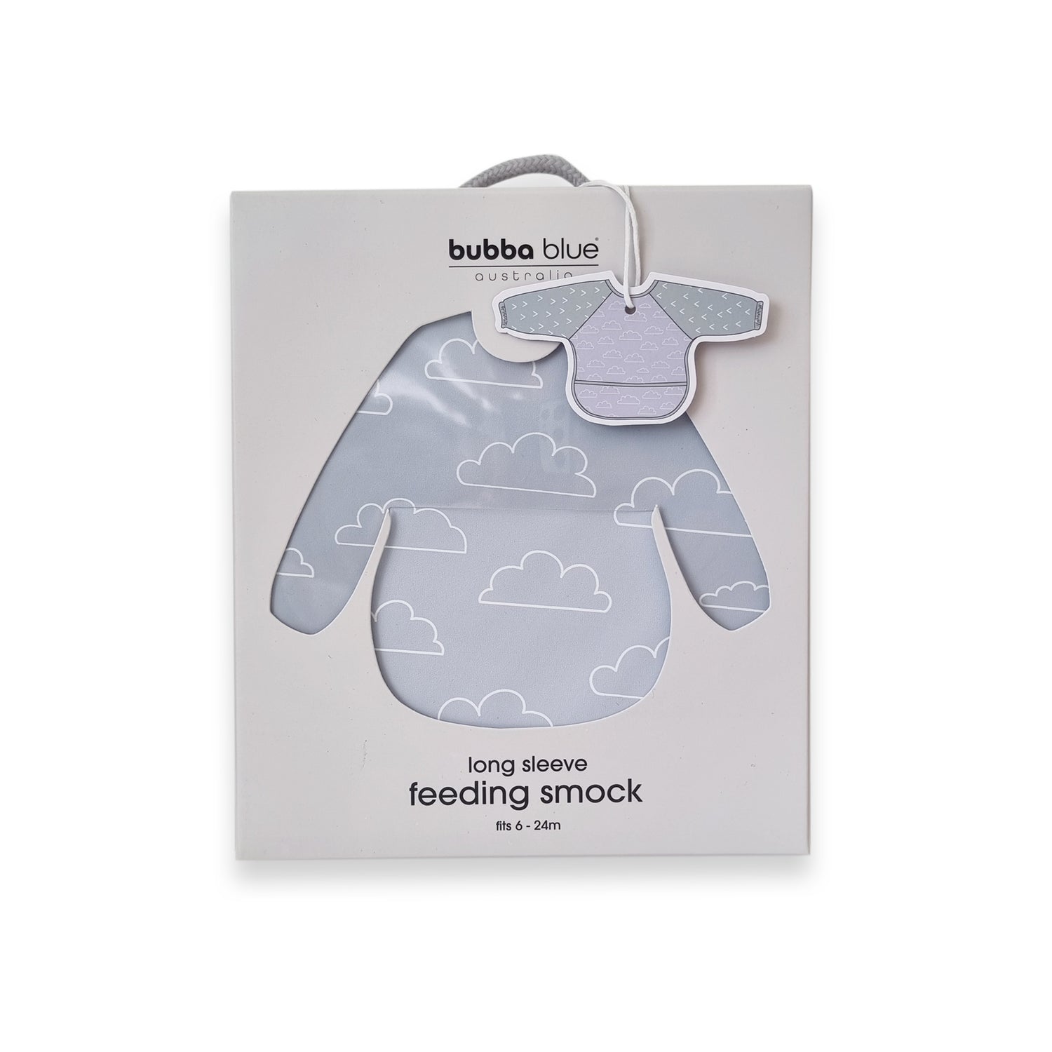 2x Nordic Smock Bibs Bundle - Sky/Mint & Sand/Grey - Bubba Blue Australia