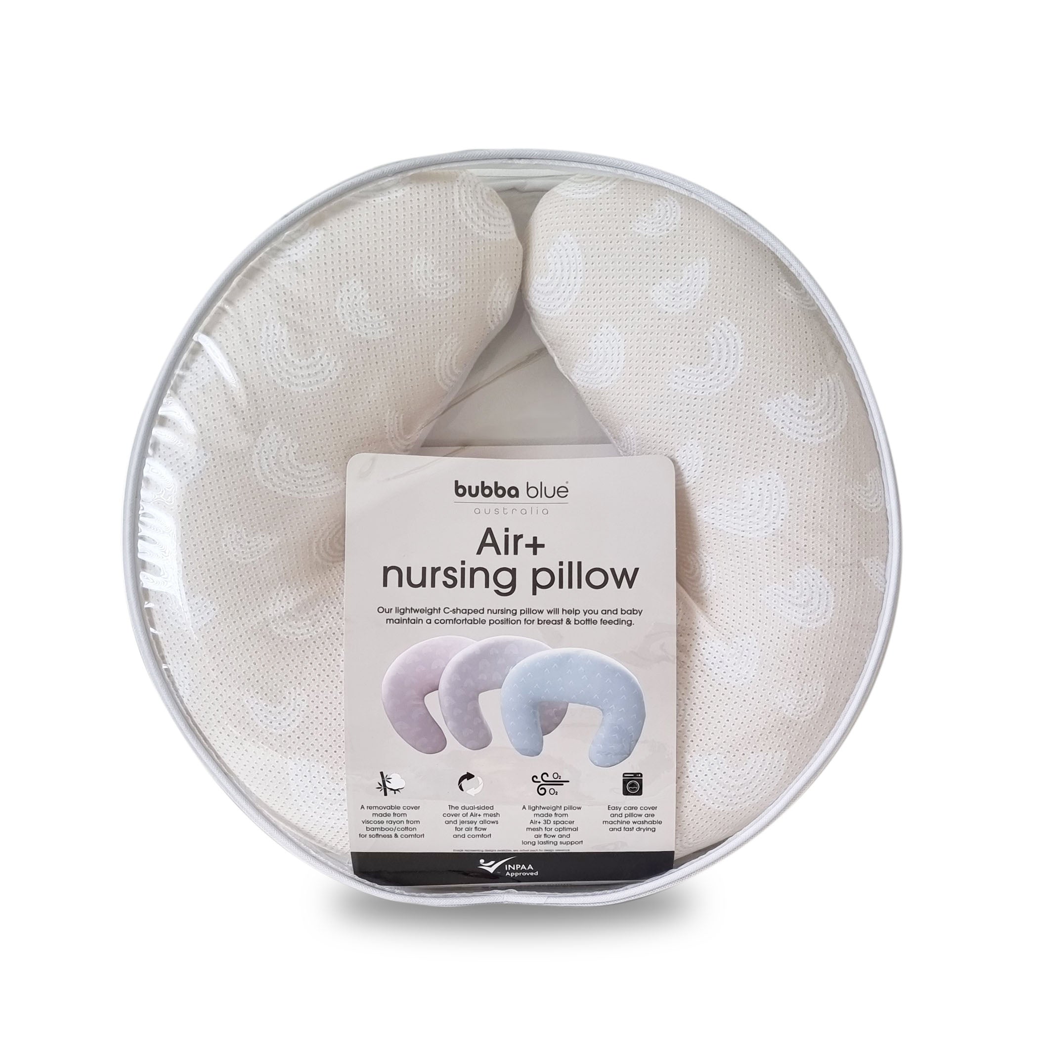 Nordic Air+ Nursing Pillow Sand/Grey