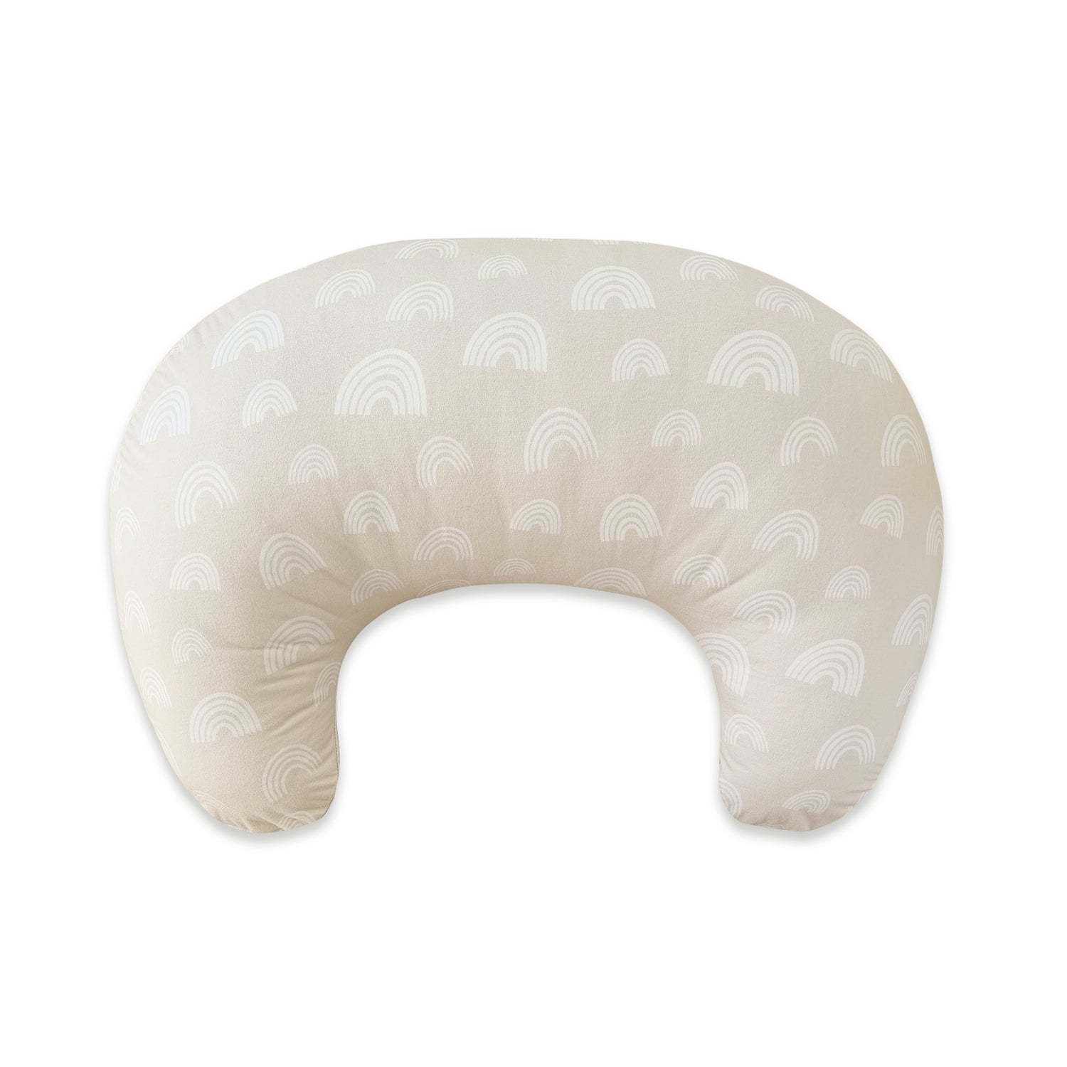 Nordic Nursing Pillow Sand/Grey Plus FREE Bamboo 100 Sheets Nappy Liners - Bubba Blue Australia