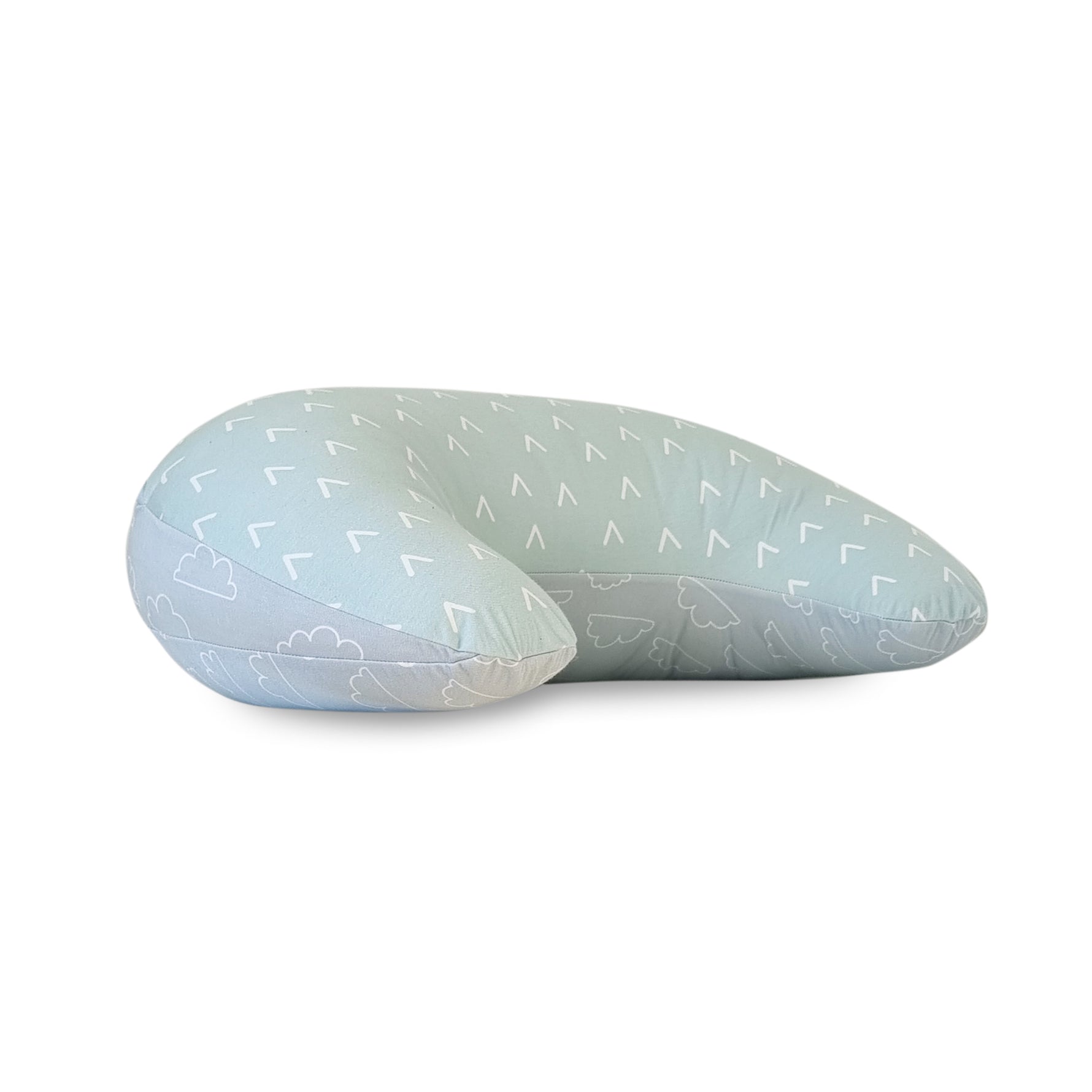 Nordic Nursing Pillow Sky/Mint - Bubba Blue Australia