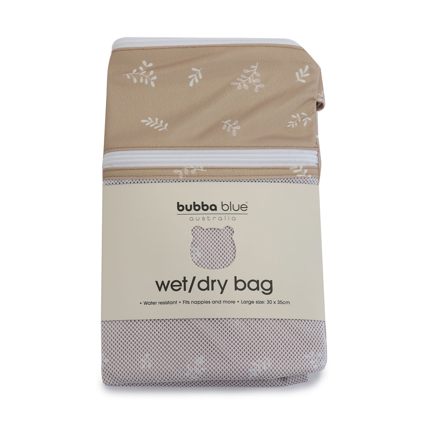 Chestnut 2pk Wet/Dry Bags Bundle - 25x28cm & 30x35cm - Bubba Blue Australia