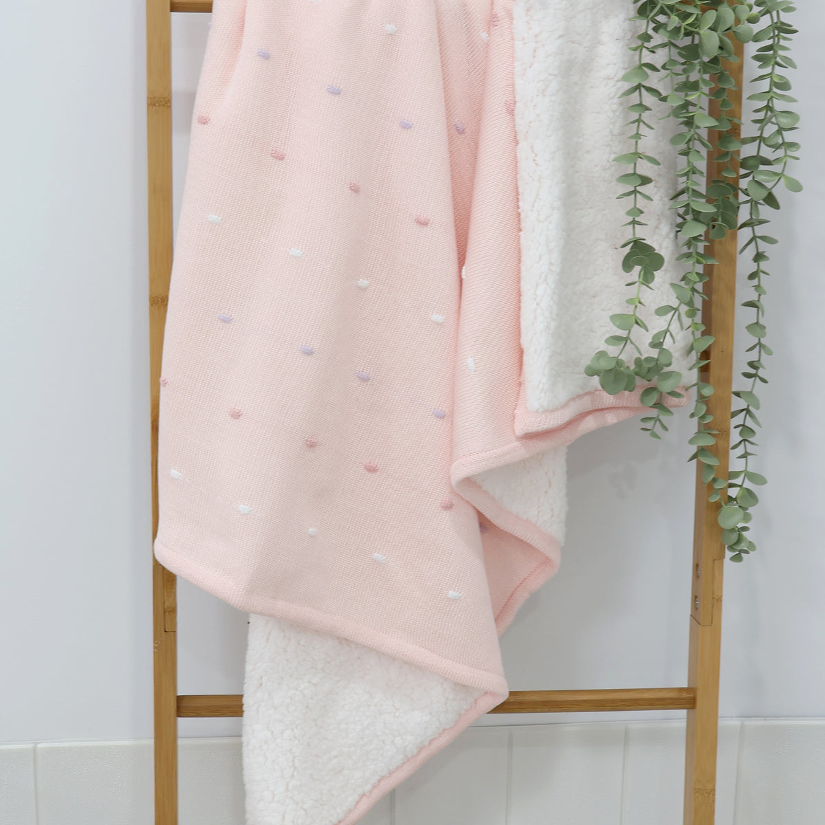 Confetti Knit Blanket - Berry - Bubba Blue Australia