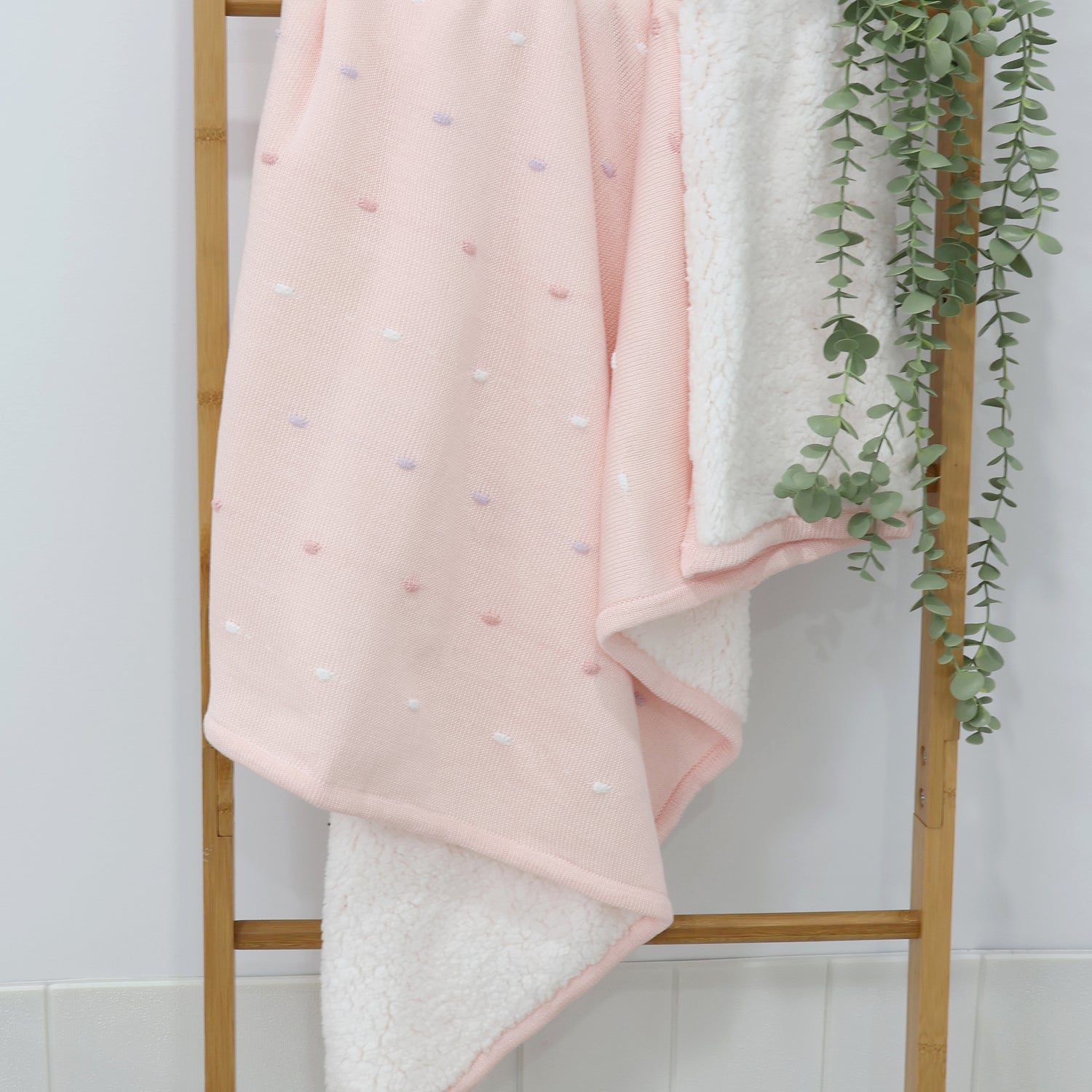 Confetti Knit Blanket - Berry - Bubba Blue Australia