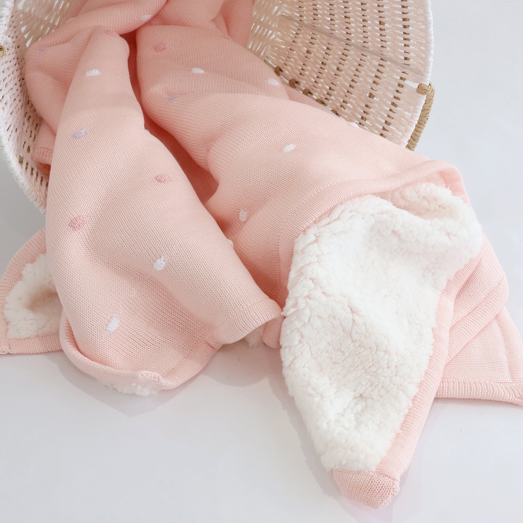 Confetti Knit Blanket - Berry - Bubba Blue Australia