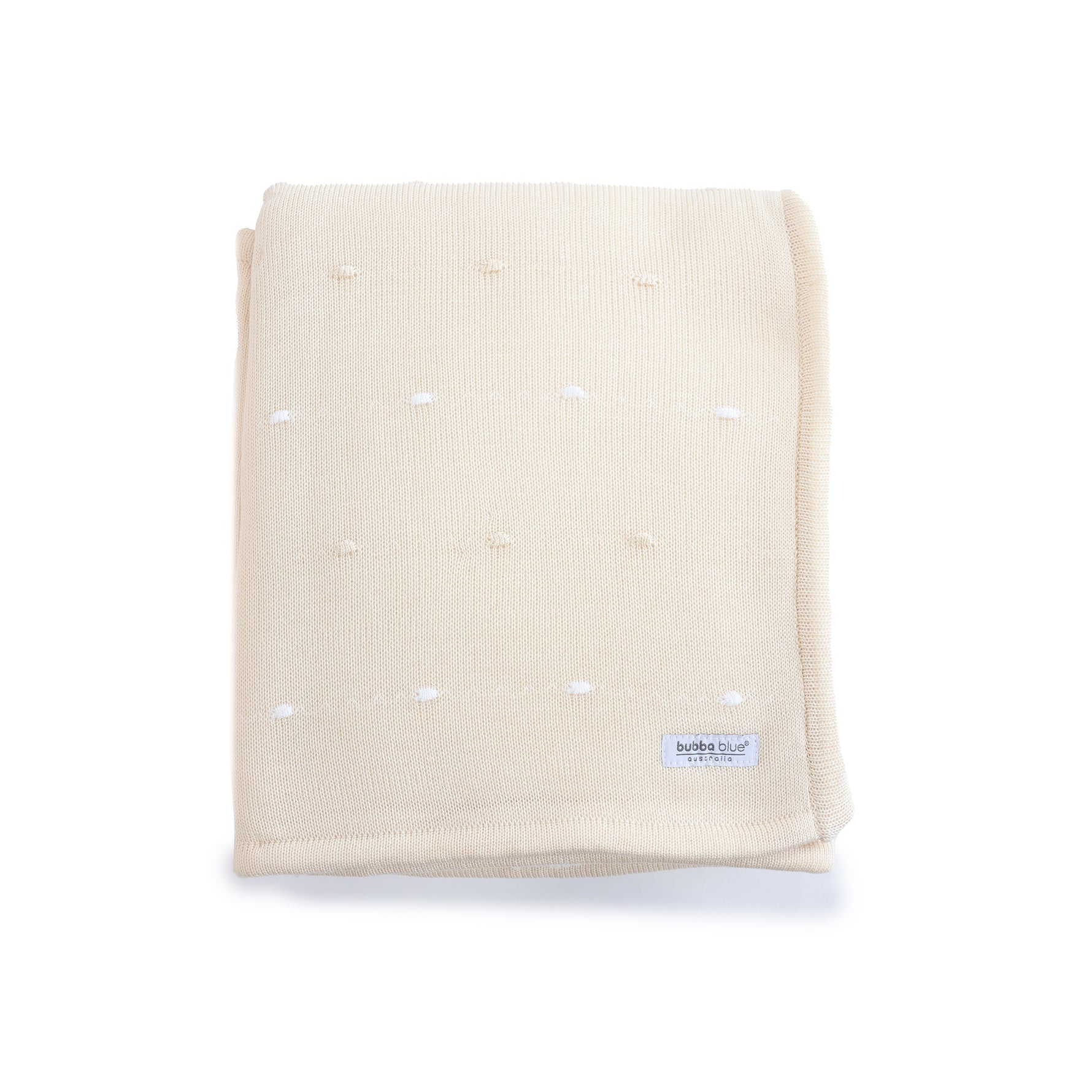 Confetti Knit Blanket - Sand - Bubba Blue Australia