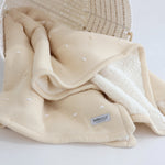 Confetti Knit Blanket - Sand - Bubba Blue Australia