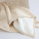 Confetti Knit Blanket - Sand - Bubba Blue Australia