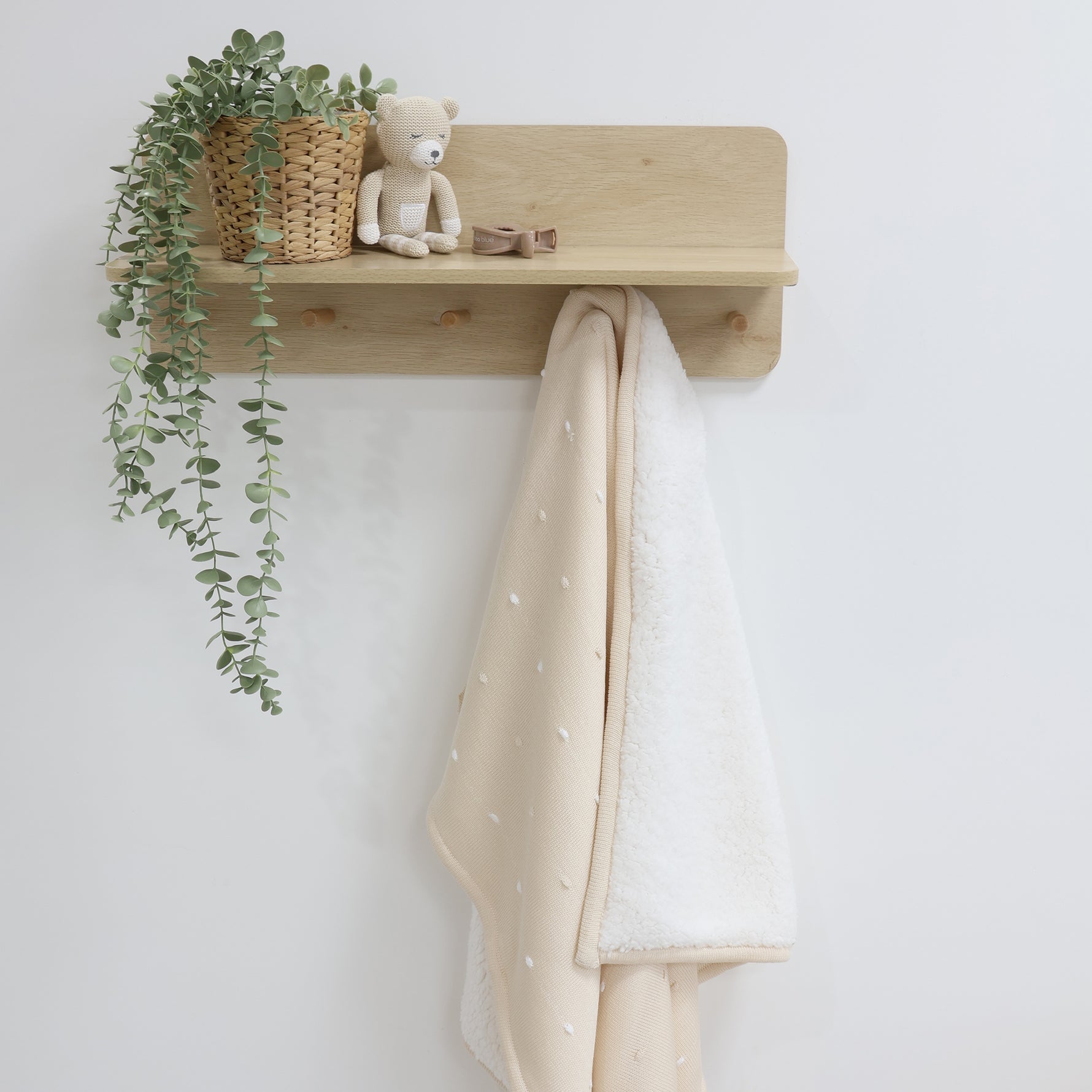Confetti Knit Blanket - Sand - Bubba Blue Australia